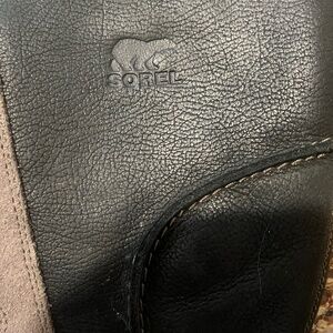 Two tone leather Sorel boots